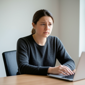 overwhelmed at work desk calm